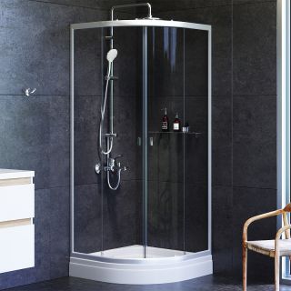 Душевой уголок AM.PM X-Joy Twin Slide 80х80 W88G-205-080MT64 профиль Хром матовый стекло прозрачное